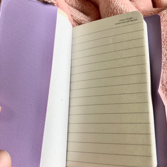 Mini Smiley Adorable Diary Faux Leather Notebook - Picture 5 of 7